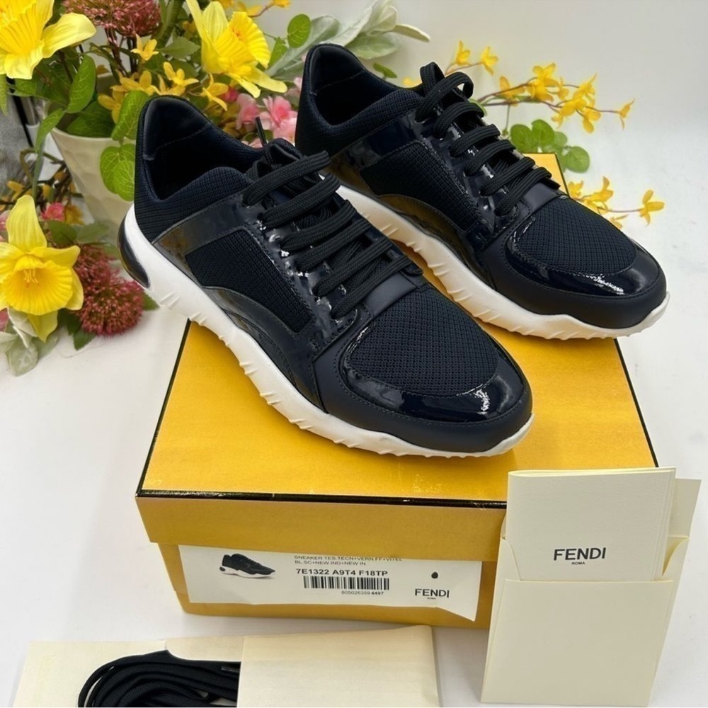 Women’s Fendi unisex chunky limited edition sneakers, size 7, fits 9 in women’s